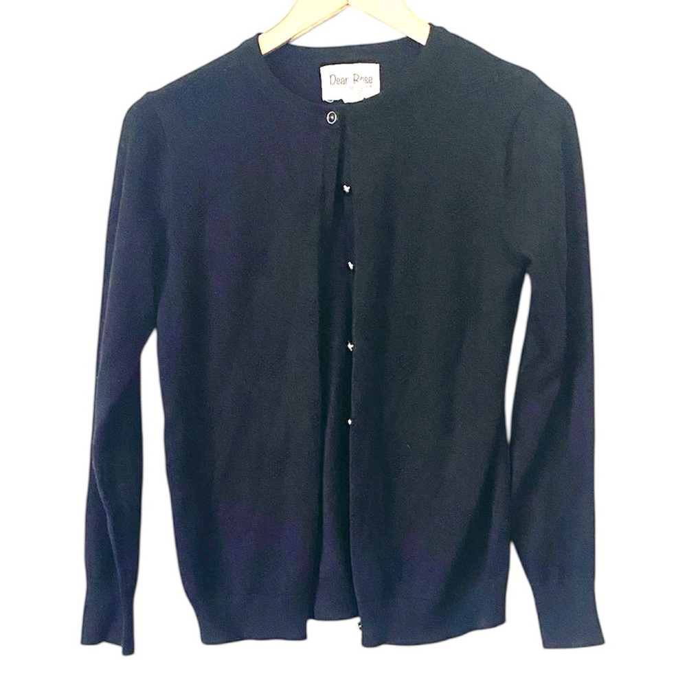 Dear Rose New York Lightweight Button Up Long Sleeve Cardigan Sweater size Large